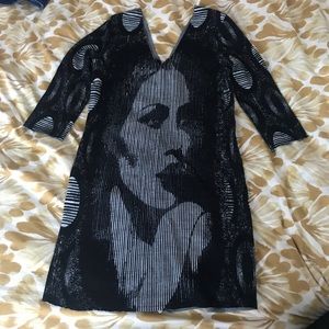 Bespoke bodycon dress by a boutique named Apart